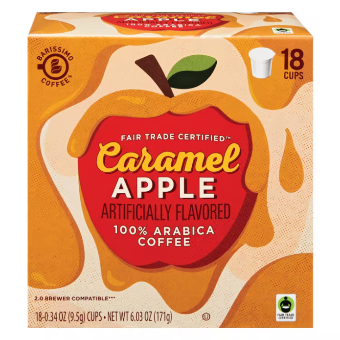 Barissimo Caramel Apple Single Serve Coffee Cups 18ct (Light Roast)